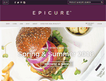 Tablet Screenshot of epicure.com